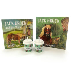 Bundle Jack Brock books and two Babyccino Cups